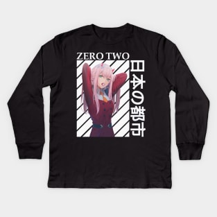 Zero Two Darling In The Franxx 2 Kids Long Sleeve T-Shirt